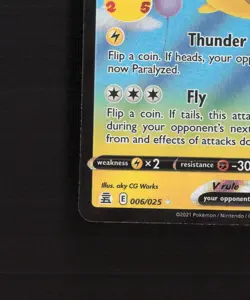 Flying Pikachu V 006/025 Celebrations Ultra Rare Holo Pokemon Card NM - Image 5