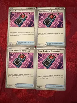 4x Team Rocket's Transceiver - 178/182 Destined Rivals - Pokemon TCG - Playset - Image 1