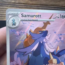Pokemon TCG Samurott Illustration Rare White Flare 107/086 English NM - Image 3