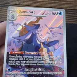 Pokemon TCG Samurott Illustration Rare White Flare 107/086 English NM - Image 4