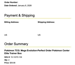 Pokemon TCG: Mega Evolution Perfect Order PKC Center Elite Trainer Box PRESALE - Image 3