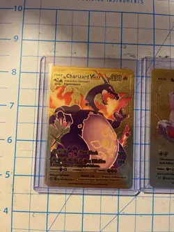 Pokemon Textured Gold Foil Fan Art Pokemon (lot Of 3) - Image 2