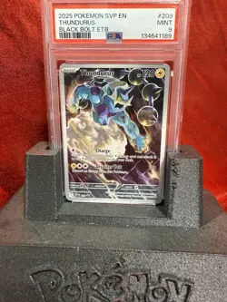 Thundurus 209 *PSA 9 MINT* 2025 Pokemon SVP EN Black Bolt ETB Black Star Promo - Image 3