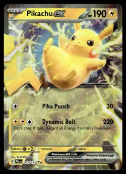Pokemon TCG SV02: Paldea Evolved #063/193 Pikachu ex NM - Image 1