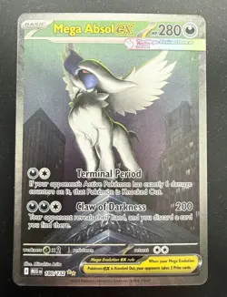 Pokemon TCG Mega Evolution Mega Absol EX SIR 180/132 - ENGLISH NM PACK FRESH - Image 1