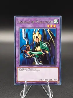 Yu-Gi-Oh! Dragoness The Wicked Knight LOB-EN086 Rare Unlimited NM - Image 1