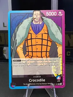 2022 One Piece OP01-062 Crocodile Romance Dawn Leader - Image 1