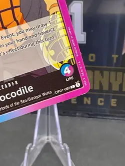 2022 One Piece OP01-062 Crocodile Romance Dawn Leader - Image 3