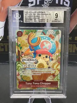 2022 One Piece OP01-015 Tony Tony Chopper Offline Regionals Vol.3 Finalist BGS 9 - Image 1