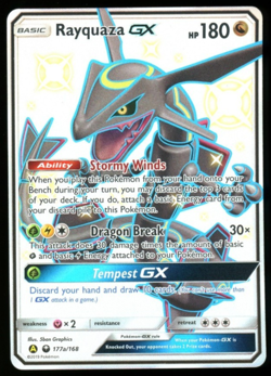 Rayquaza GX 177a/168 Hidden Fates Promo Pokemon 2019 - Image 1