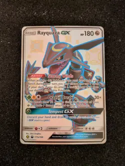 Rayquaza GX 177a/168 Hidden Fates Shiny Pokemon TCG - Image 1