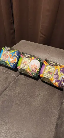 Sealed Pokemon Shining Fates V Tins Set Of ALL 3 Boltund, Eldegoss & Cramorant 820650829505 - Image 1