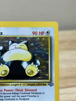 Pokemon Card Snorlax Holo Unlimited Jungle Set WotC 1999 Rare 11/64 LP - Image 3