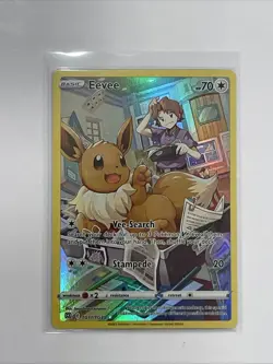 Pokemon Eevee TCG TG11/TG30 Swsh09 Trainer Gallery Holo Card NM Condition - Image 1