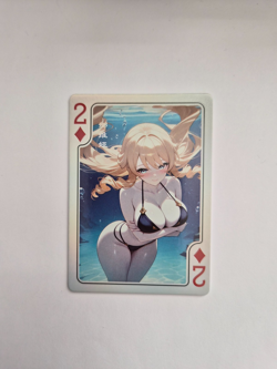 2025 Goddess Story Waifu Bikini Card - Poker 2 of Diamonds - Navia - Image 2
