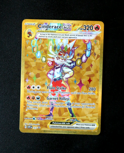 Pokemon Card TCG - Cinderace EX SVP163 - Full Art - Black Star Promo - NM ⭐ - Image 1
