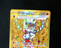 Pokemon Card TCG - Cinderace EX SVP163 - Full Art - Black Star Promo - NM ⭐ - Image 2