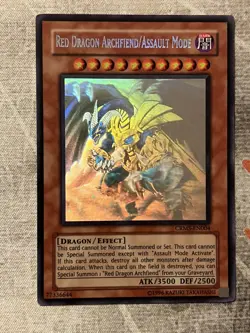 YUGIOH Red Dragon Archfiend/Assault Mode Ghost Rare UNL Edition CRMS-EN004 NM 💎 - Image 3