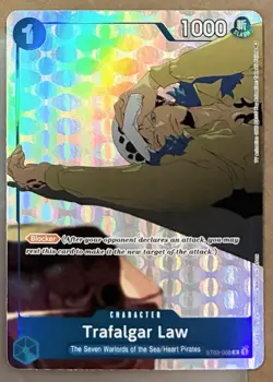 Trafalgar Law Gift Collection 2023 ST03-008 Alt Art Holo Foil Rare One Piece NM - Image 1