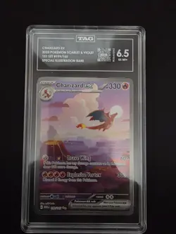 Pokemon TCG Charizard EX 199/165 Scarlet Violet 151 English Edition TAG 6.5 - Image 1