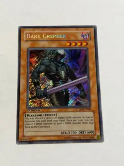 Yugioh EURO PRINT Dark Grepher PTDN-EN000 Secret Rare 1st Edition LP - Image 1