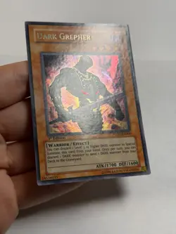Yugioh EURO PRINT Dark Grepher PTDN-EN000 Secret Rare 1st Edition LP - Image 3