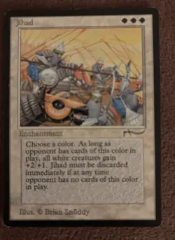 Magic (MTG) : 1x Jihadd (VG) Arabian Night - Image 1