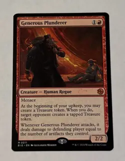 MTG Generous Plunderer - Outlaws of Thunder Junction: the Big Score LP - Image 1