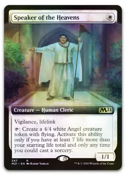 Speaker of the Heavens (Extended Art) #347 (Foil) NM Core Set 2021 M21 Magic MTG - Image 1