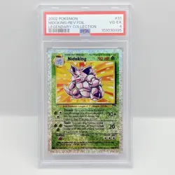 CARTA POKEMON NIDOKING REV. FOIL 31/110 (2002) LEGENDARY COLLECTION -ENG- PSA 4 - Image 1