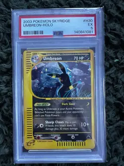 2003 Umbreon H30/H32 Skyridge Holo - Pokemon TCG English PSA 5 *NEW CERT* - Image 1