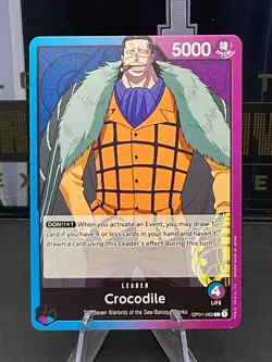 2022 One Piece OP01-062 Crocodile Romance Dawn Leader - Image 1