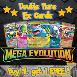 Double Rare EX Cards - Mega Evolution Sets - Choose Your Own - Pokemon TCG - Image 1