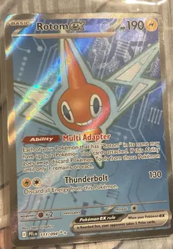 Pokemon TCG Rotom Ex Full Art Phantasmal Flames Set 2 Mega Evolution Near Mint - Image 1