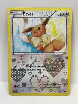 Pokemon TCG Legendary Treasures Eevee RC14/RC25 Radiant Collection Reverse MP - Image 1