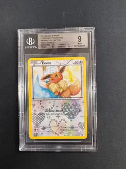 Eevee RC14/RC25 Legendary Treasures: Radiant Collection Holo Pokemon BGS 9 Mint - Image 1