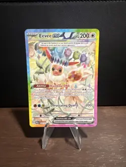 Pokemon Eevee EX TCG Prismatic Evolutions Card 167/131 Special Illustration Rare - Image 1