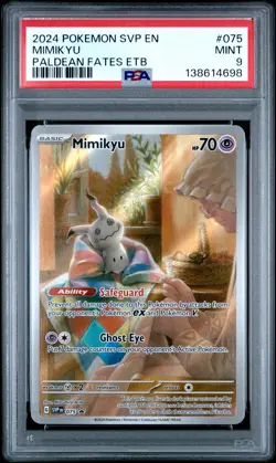 2024 POKEMON SVP EN-SV BLACK STAR PROMO #075 MIMIKYU PSA 9 - Image 1