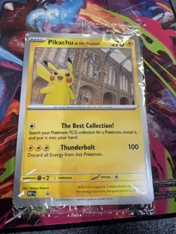 Pokemon TCG Pikachu At The Museum Oversized Promo Card Sealed x2 - Image 4