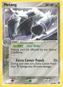 METANG 35/108 EX POWER KEEPERS Pokemon Card NM - Image 1