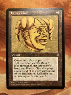 MTG Jester's Mask Ice Age Lightly Played Condition Rare Artifact Vintage!!! - Image 1