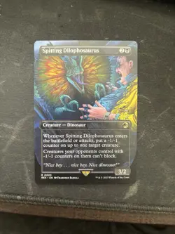 Spitting Dilophosaurus Non-Foil Borderless Universes Beyond: Jurassic World - Image 1