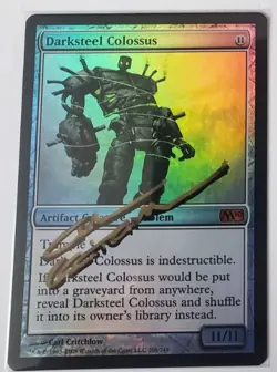 MTG FOIL DARKSTEEL COLOSSUS SHADOW SIGNED BY ARTIST - Image 1