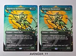 Magic Gathering MTG #0297 Mightform Harmonizer Borderless Edge of Eternities - Image 1