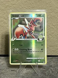 Scizor Reverse Holo 48/111 2009 Pokemon TCG Rising Rivals Elite Four Aaron MP - Image 1