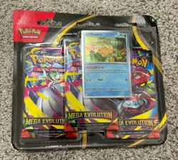 Pokemon TCG Mega Evolution Base Set 3-Pack Blister Psyduck NEW SEALED READ! - Image 2