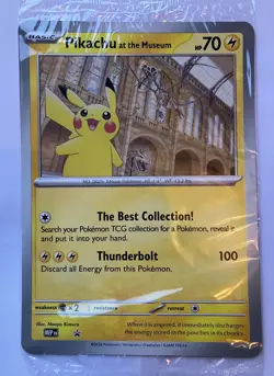 Pokemon Pikachu At The Museum Natural History Museum Jumbo Promo - Sealed - Image 1
