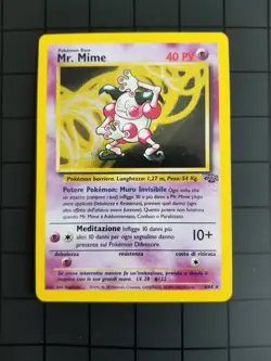 ITALIAN Mr. Mime 6/64 - Pokemon TCG Jungle Unlimited 2000 - Holo Rare LP - Image 1