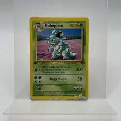 Nidoqueen 23/64 HP-DMG Non Holo Rare Jungle 1st Edition 1999 WoTC Pokemon TCG - Image 1