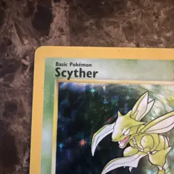 Pokemon TCG Scyther Jungle 10/64 Unlimited Holo Rare 1999 70 HP Basic - Image 3